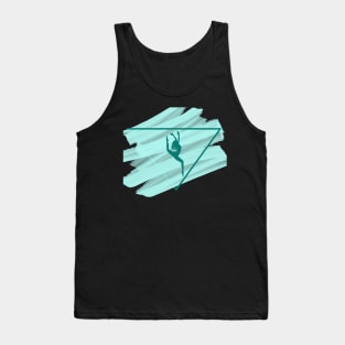 ballet design in turqouise Tank Top